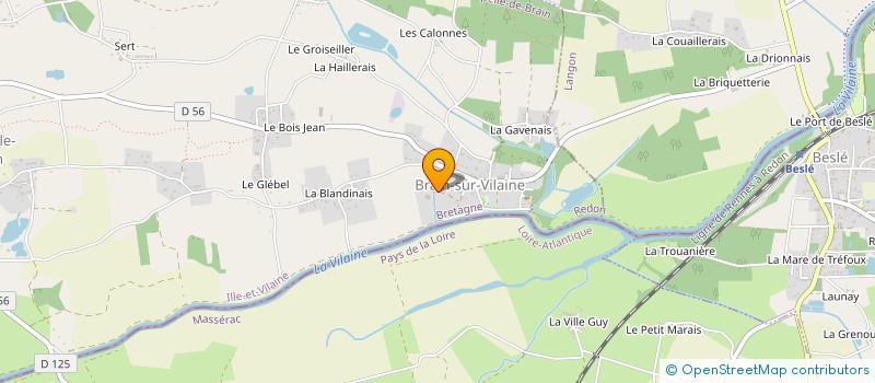 localisation de l'entreprise CONSTRUCTION DE MAISONS CONCEPT  LA CHAPELLE-DE-BRAIN