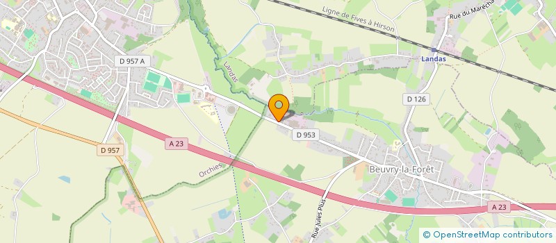 localisation de l'entreprise CONSTRUCTION DEMEURES RESIDENTIELLES  BEUVRY-LA-FORET