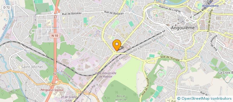 localisation de l'entreprise CONSTRUCTION DEPANNAGE ENTRETIEN PISCINE à ANGOULEME