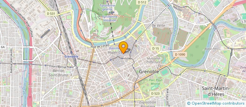 localisation de l'entreprise CONSTRUCTION DES ALPES  GRENOBLE