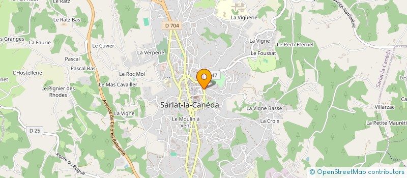 localisation de l'entreprise CONSTRUCTION DES ARTISANS SALIGNACOIS à SARLAT-LA-CANEDA