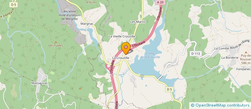 localisation de l'entreprise CONSTRUCTION DU LIMOUSIN  SAINT-SYLVESTRE