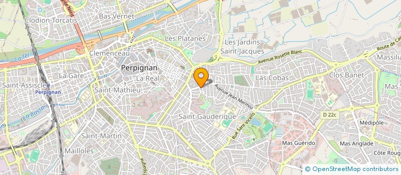 localisation de l'entreprise CONSTRUCTION DU LITTORAL II  PERPIGNAN