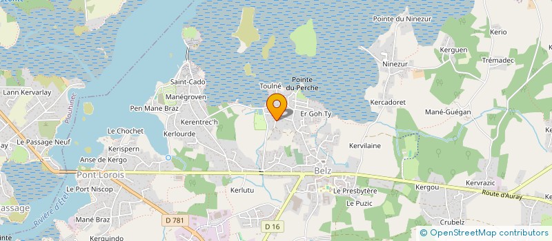 localisation de l'entreprise CONSTRUCTION DU MORBIHAN  BELZ