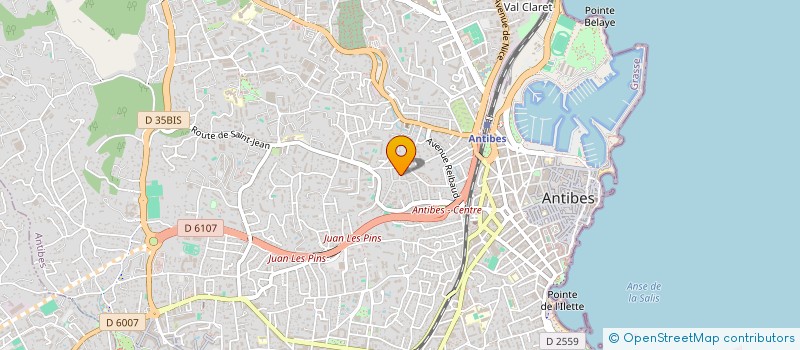 localisation de l'entreprise CONSTRUCTION ELECTRICITE DE A A Z  ANTIBES