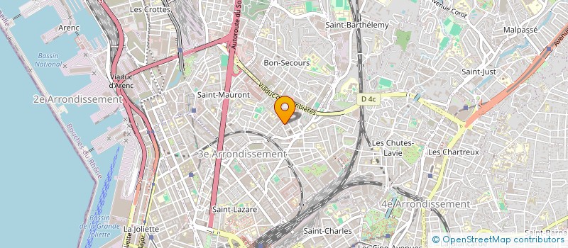 localisation de l'entreprise CONSTRUCTION ENKA TRAVAUX  MARSEILLE