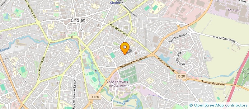 localisation de l'entreprise CONSTRUCTION EST à CHOLET