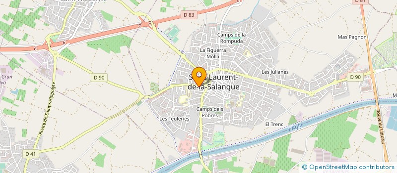 localisation de l'entreprise CONSTRUCTION ET AMENAGEMENT DE BATIMENT  SAINT-LAURENT-DE-LA-SALANQUE