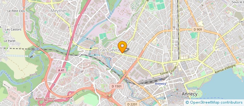 localisation de l'entreprise CONSTRUCTION ET MONTAGNE  ANNECY