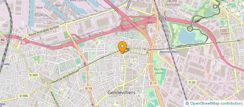 localisation de l'entreprise CONSTRUCTION ET REHABILITATION CHOMPRET  GENNEVILLIERS