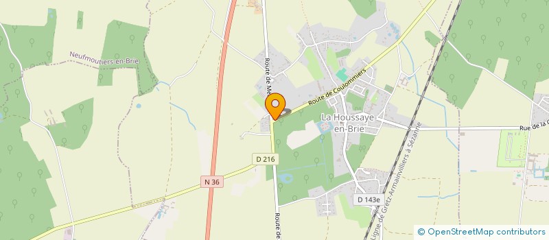 localisation de l'entreprise CONSTRUCTION ETUDE PROMOTION  LA HOUSSAYE-EN-BRIE