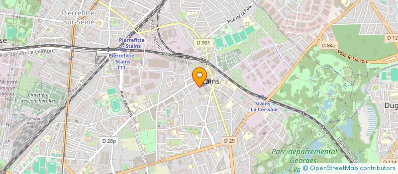 localisation de l'entreprise CONSTRUCTION FERNANDES  STAINS
