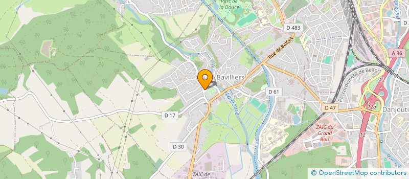 localisation de l'entreprise CONSTRUCTION FRANCE 90  BAVILLIERS