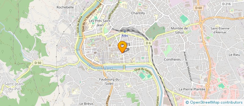 localisation de l'entreprise CONSTRUCTION GENERALE ALESIENNE à ALES