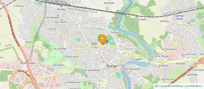 localisation de l'entreprise CONSTRUCTION GENERALE DE BATIMENT MORBIHANNAISE à AURAY