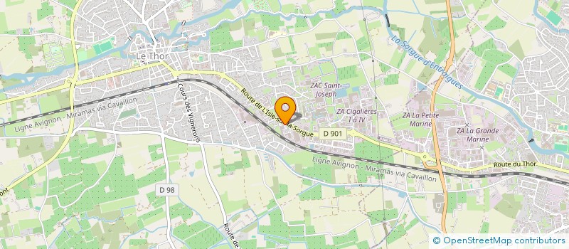 localisation de l'entreprise CONSTRUCTION GENERALE DU BATIMENT  LE THOR