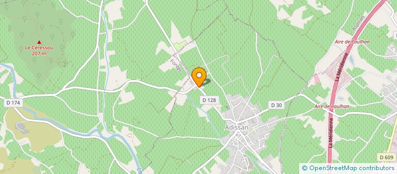 localisation de l'entreprise CONSTRUCTION GENERALE DU CERESSOU  ADISSAN