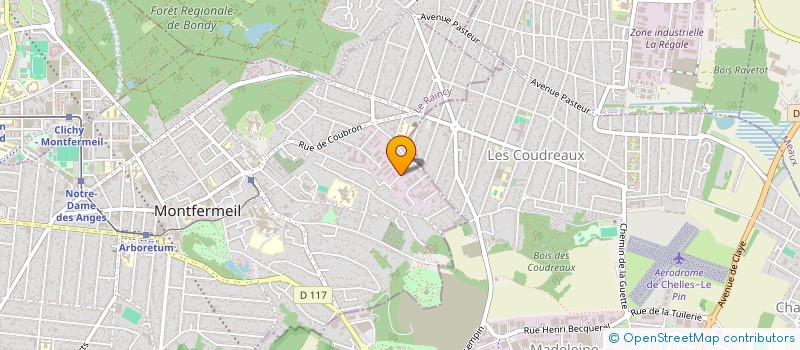 localisation de l'entreprise CONSTRUCTION GENERALE ET DEVELOPPEMENT  MONTFERMEIL