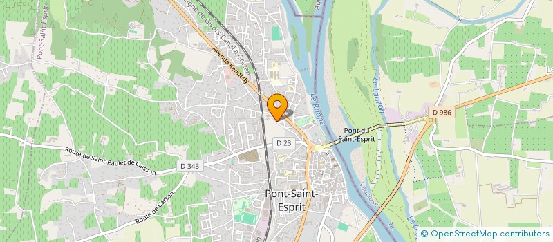 localisation de l'entreprise CONSTRUCTION GENERALE GARDOISE à PONT-SAINT-ESPRIT