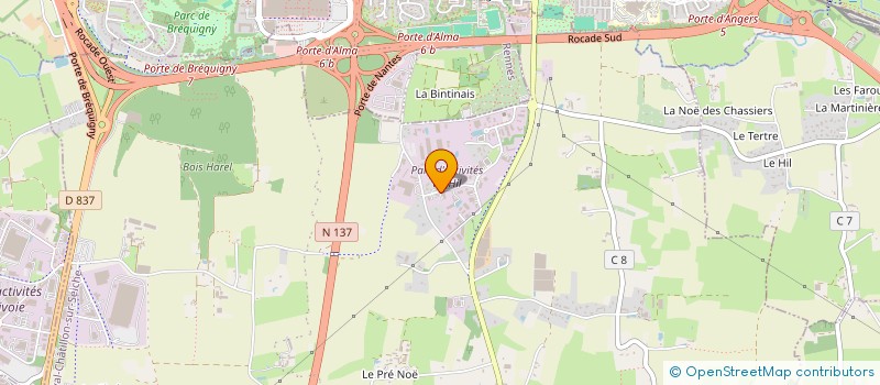 localisation de l'entreprise CONSTRUCTION GENERALE RENNAISE à NOYAL-CHATILLON-SUR-SEICHE