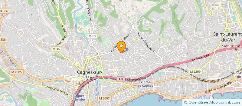 localisation de l'entreprise CONSTRUCTION GESTION MEDITERRANNEE à CAGNES SUR MER
