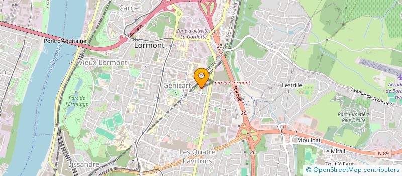 localisation de l'entreprise CONSTRUCTION GIRONDINE  MERIGNAC