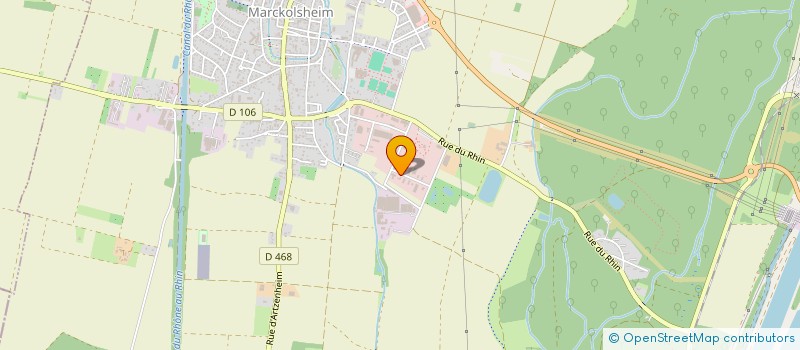 localisation de l'entreprise CONSTRUCTION GLOBALE ALSACE à MARCKOLSHEIM
