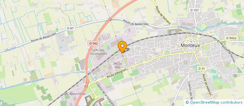 localisation de l'entreprise CONSTRUCTION GRIMA D  MONTEUX