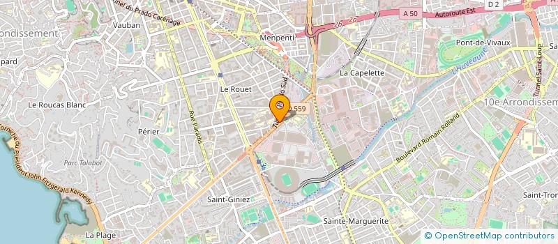 localisation de l'entreprise CONSTRUCTION HABITATION ET AMENAGEMENT URBAIN à MARSEILLE