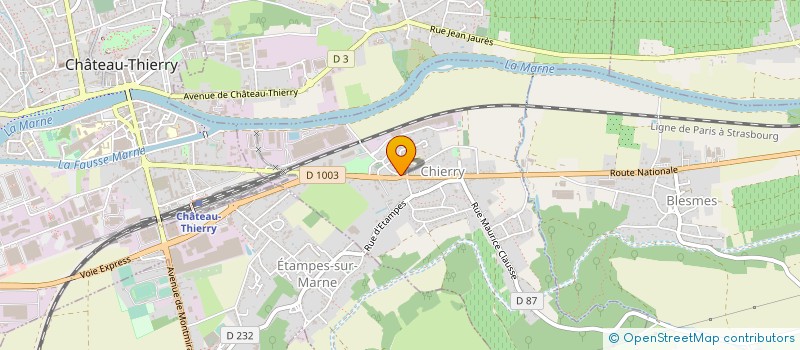 localisation de l'entreprise CONSTRUCTION HIERNARD  NESLES-LA-MONTAGNE