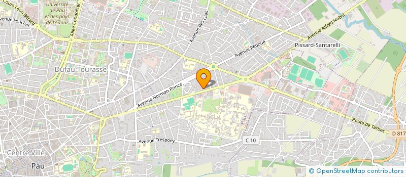 localisation de l'entreprise CONSTRUCTION IMMOBILIERE DE FRANCE à PAU