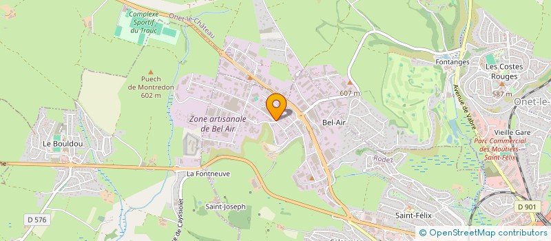 localisation de l'entreprise CONSTRUCTION INDUS AVEYRONNAISE METAL à RODEZ