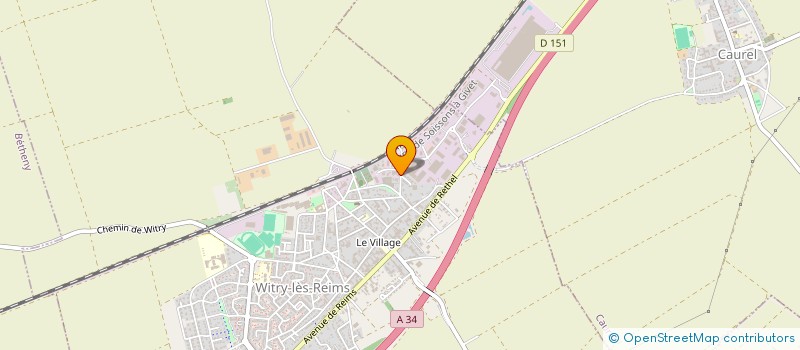localisation de l'entreprise CONSTRUCTION INDUSTR AERAUL CHAMPAGNE à WITRY-LES-REIMS