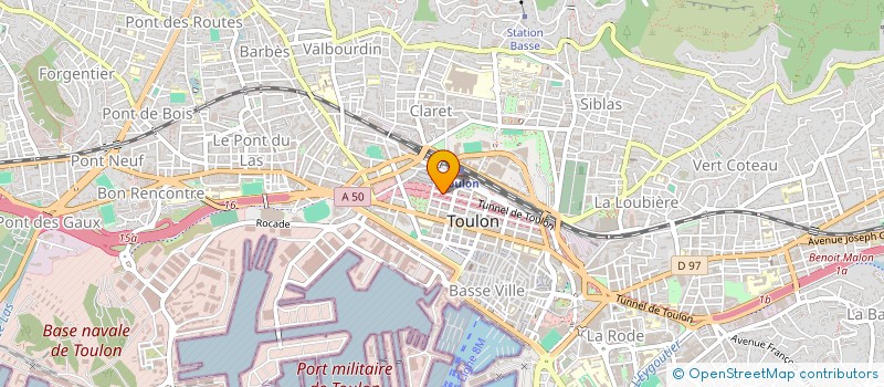 localisation de l'entreprise CONSTRUCTION JELALI FRERES  TOULON