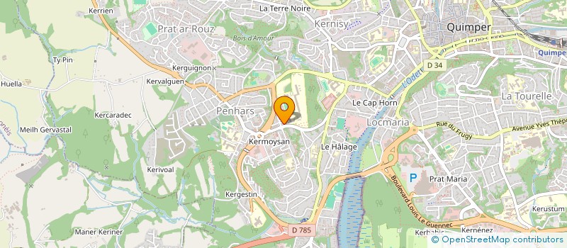 localisation de l'entreprise CONSTRUCTION JORDAN SARL à QUIMPER