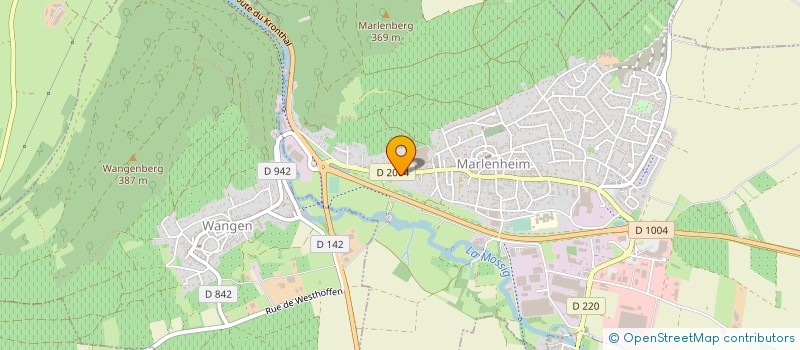 localisation de l'entreprise CONSTRUCTION KREISER  MARLENHEIM