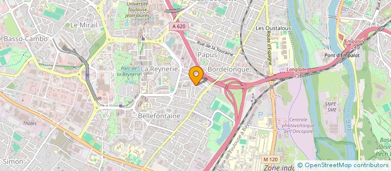 localisation de l'entreprise CONSTRUCTION LA COMTALE à TOULOUSE