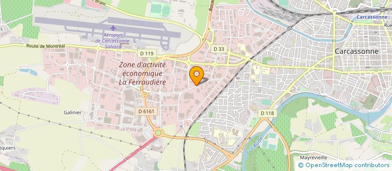 localisation de l'entreprise CONSTRUCTION LANGUEDOCIENNE à CARCASSONNE