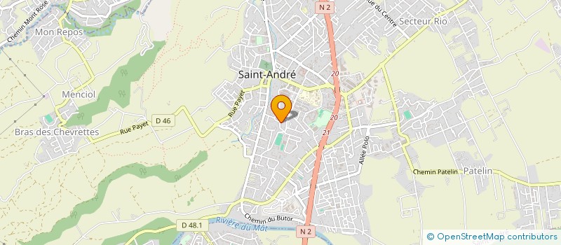 localisation de l'entreprise CONSTRUCTION LOCAUX AMENAGEMENT MASCAREIGNE à SAINT-ANDRE