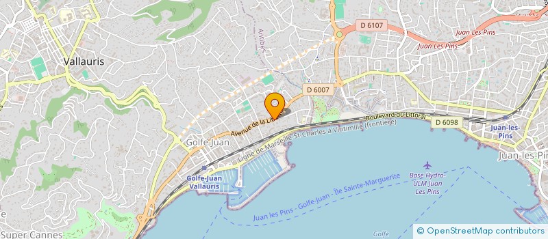 localisation de l'entreprise CONSTRUCTION LOGEMENT HABITATION à VALLAURIS