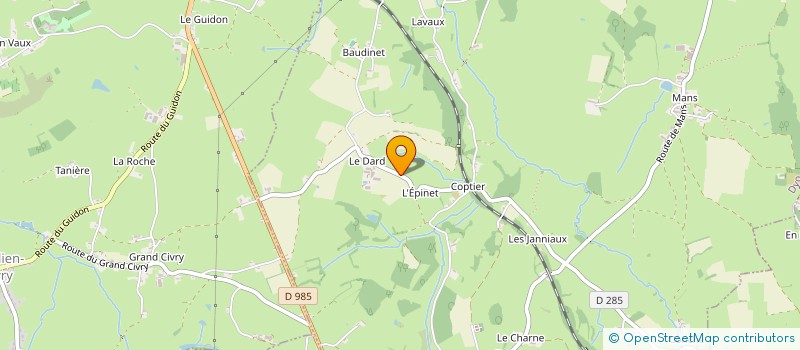 localisation de l'entreprise CONSTRUCTION M.A. SORELLA  VENDENESSE-LES-CHAROLLES