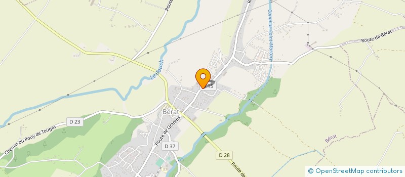 localisation de l'entreprise CONSTRUCTION MACONNERIE BATIMENT CHARPENTE  BERAT