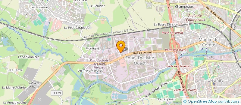 localisation de l'entreprise CONSTRUCTION MACONNERIE GENERALE à RENNES