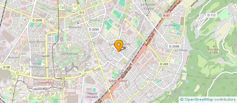 localisation de l'entreprise CONSTRUCTION MACONNERIE GENERALE ISERE  SAINT-MARTIN-D'HERES