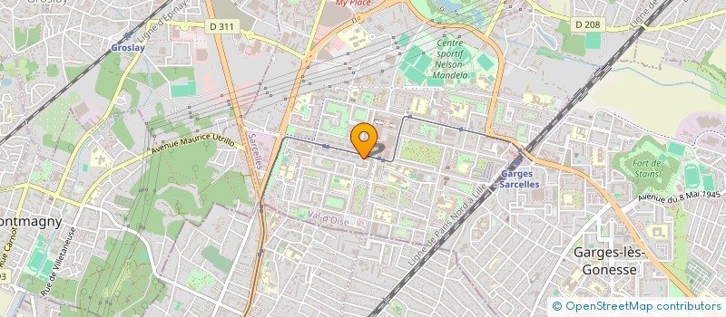 localisation de l'entreprise CONSTRUCTION MACONNERIE PARISIEN à SARCELLES