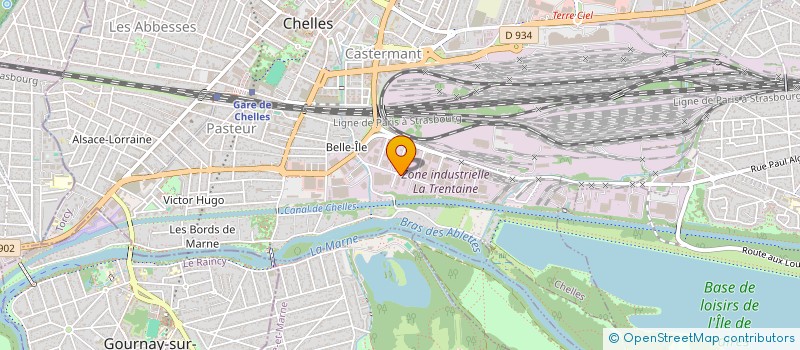 localisation de l'entreprise CONSTRUCTION MECANIQUE GENERALE  CHELLES