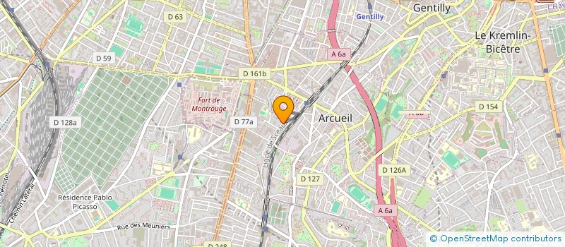 localisation de l'entreprise CONSTRUCTION METALLIQUE COUPE FEU  ARCUEIL