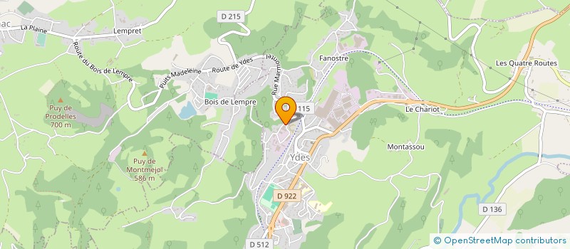 localisation de l'entreprise CONSTRUCTION METALLIQUE D AUVERGNE à YDES