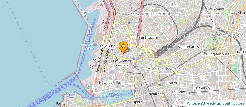 localisation de l'entreprise CONSTRUCTION METALLIQUE ET SERRURERIE à MARSEILLE