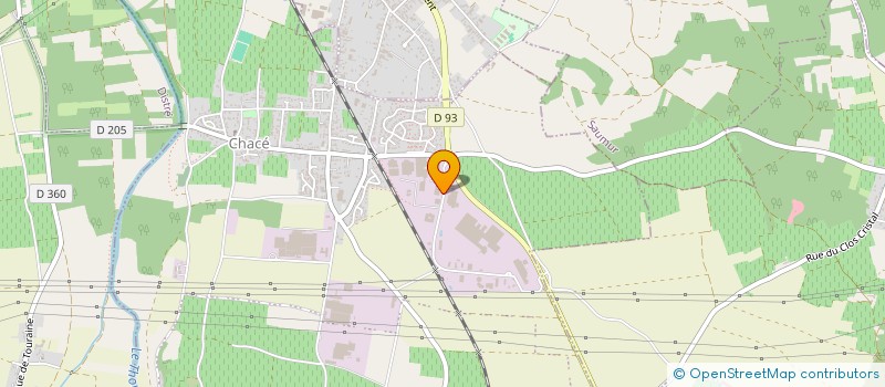 localisation de l'entreprise CONSTRUCTION METALLIQUE SAUMUROISE à BELLEVIGNE-LES-CHATEAUX